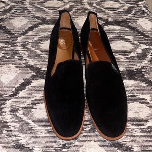 Franco Sarto Black Leather Loafers